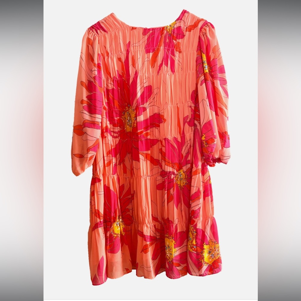 Trina Turk Pink and Orange Floral Dress